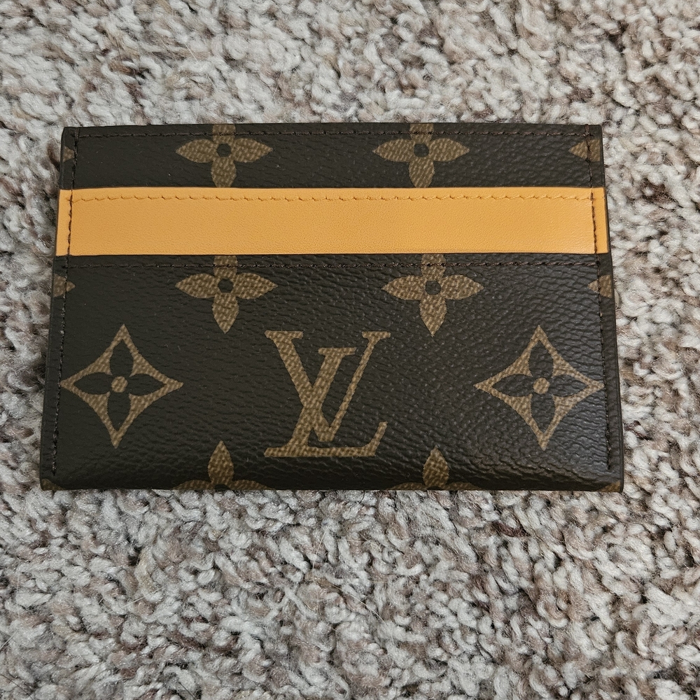 Louis Vuitton Brown and Yellow Monogram Card Case